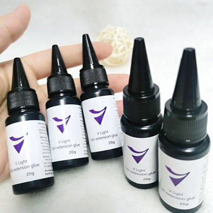 1PC 20gHair Extension Tools V-Light Technology Hair Extension Set Wig Hair Piece Real Hair Fast Grafting Tool Firm and Traceless