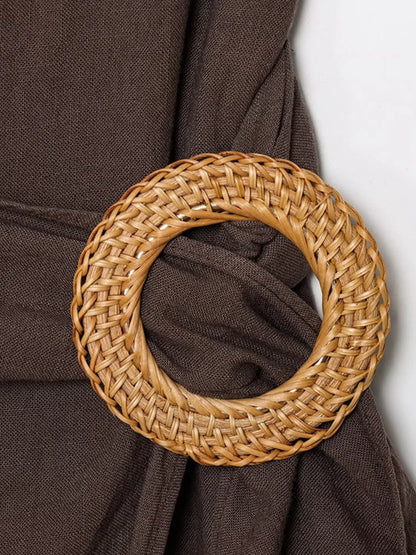 TRZA Women's Fashion Halter Neck Jumpsuit Backless Side Zipper Playsuit Buckle Detail Female Clothing