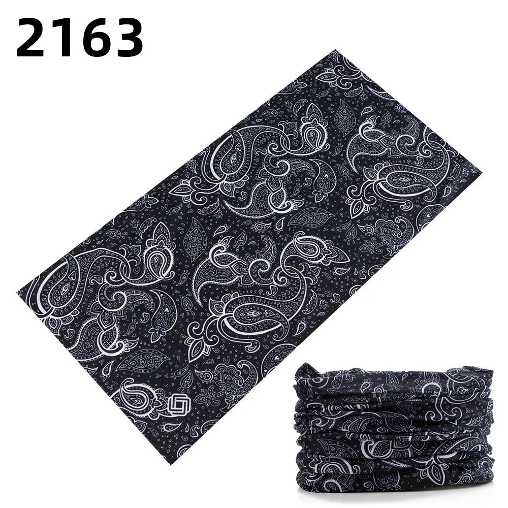 2101Unisex Climbing Hiking Scarf Sport Headwear Bandanas Motorcycle Turban Hand Band Magic Scarves Outdoor Cycling Headband Mask 2163