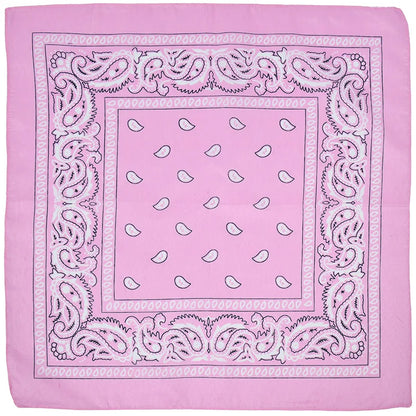 Outdoor Cycling 53cm Cotton Square Scarf Women Men Paisley Print HipHop Bandanas Scarves Headband Handkerchief Hair Mask Badiee Stylez