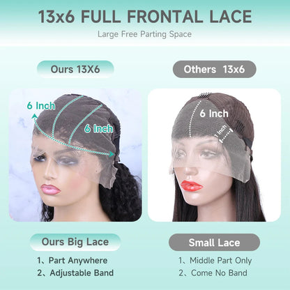 300% Density Burmese Curly Human Hair Wigs 13x4 13x6 HD Full Lace Frontal Wig 100% Human Hair Wigs with Spiral End Natural Black Badiee Stylez