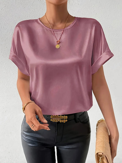 Women's plus size shirt summer chic elegant shirt casual women's fashionable shirt