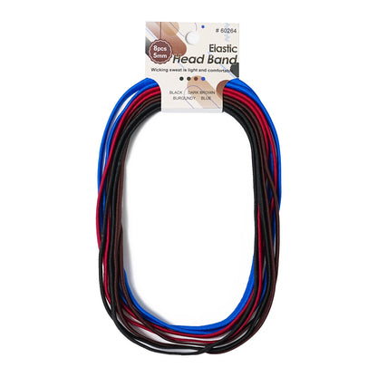 6/8PCS Unisex Sports Elastic Thin Headband Non-Slip Women Men Yoga Hair Bands Sweatband Football Running Biking Sports Hairband 60264