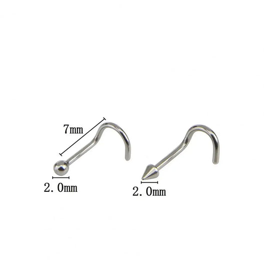 Geometric Shape Nose Clip Ring Septum Lip Rings Stainless Steel Horseshoe Women Body Jewelry Gift For Prom Simple Long Lasting