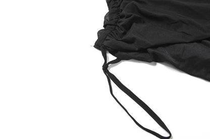 Weird Puss See Through Sexy Dress Women Y2K Cross Bandage Backless Halter Sleeveless Summer Trend Midnight Clubwear Mini Bodycon