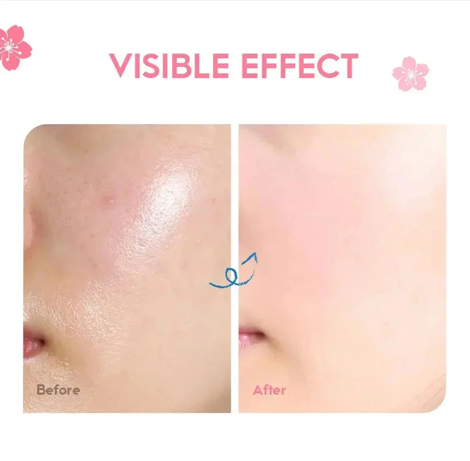 Sakura Whitening Face Serum Anti Aging Fade Fine Lines Tighten Pores Improve Melanin Pigment Dull Moisturizer Brighten Skin Care
