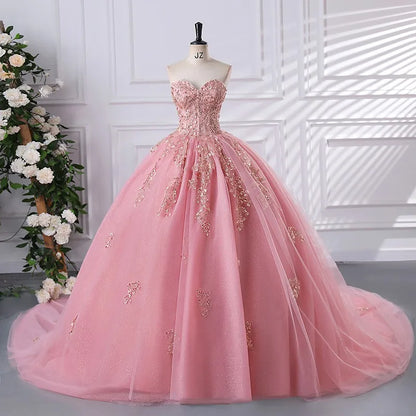 Sonhar Vestidos 15 Quinceanera Dresses Ball Gown Strapless Party Dresses Sweet Ball Gown Customized 15 Year Old Dress Plus Size Badiee Stylez