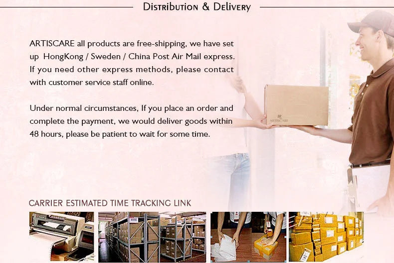 ARTISCARE Vitamin C Serum for Face Moisturizing 4Pcs Hyaluron Acid Facial Care Nourishing Essence SkinCare Products