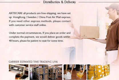 ARTISCARE Vitamin C Serum for Face Moisturizing 4Pcs Hyaluron Acid Facial Care Nourishing Essence SkinCare Products