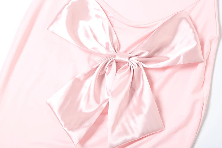 Cutenew Women's Elegant Solid Maxi Dress Sexy Halter Spaghetti Lady Long Dresses Bowknot Lace-up Girl Backless Female Party Robe