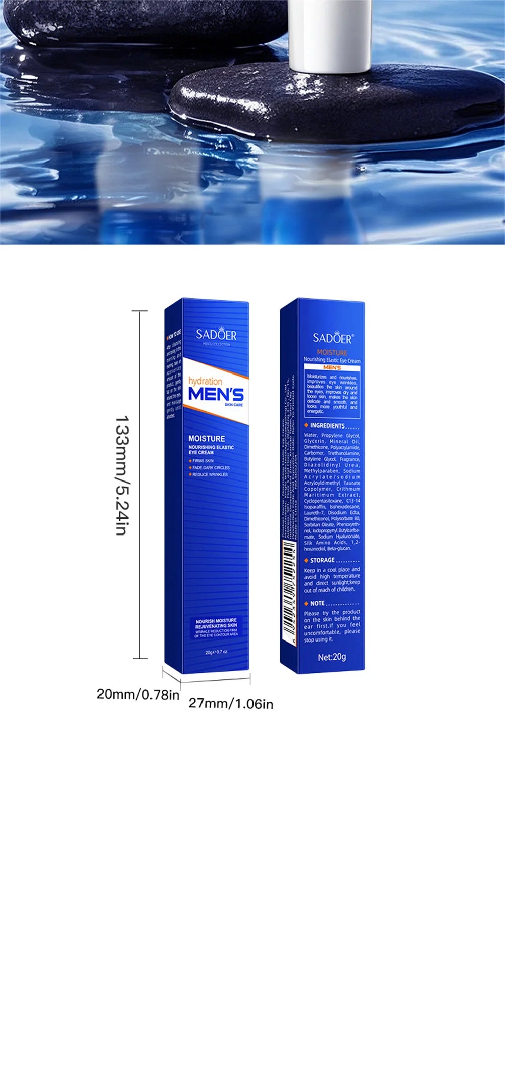 Instant Eye Bag Remove Eye Cream Anti Fat Particles Dark Circles Puffiness Fade Fine Lines Lift Brighten Korean Beauty Eye Care