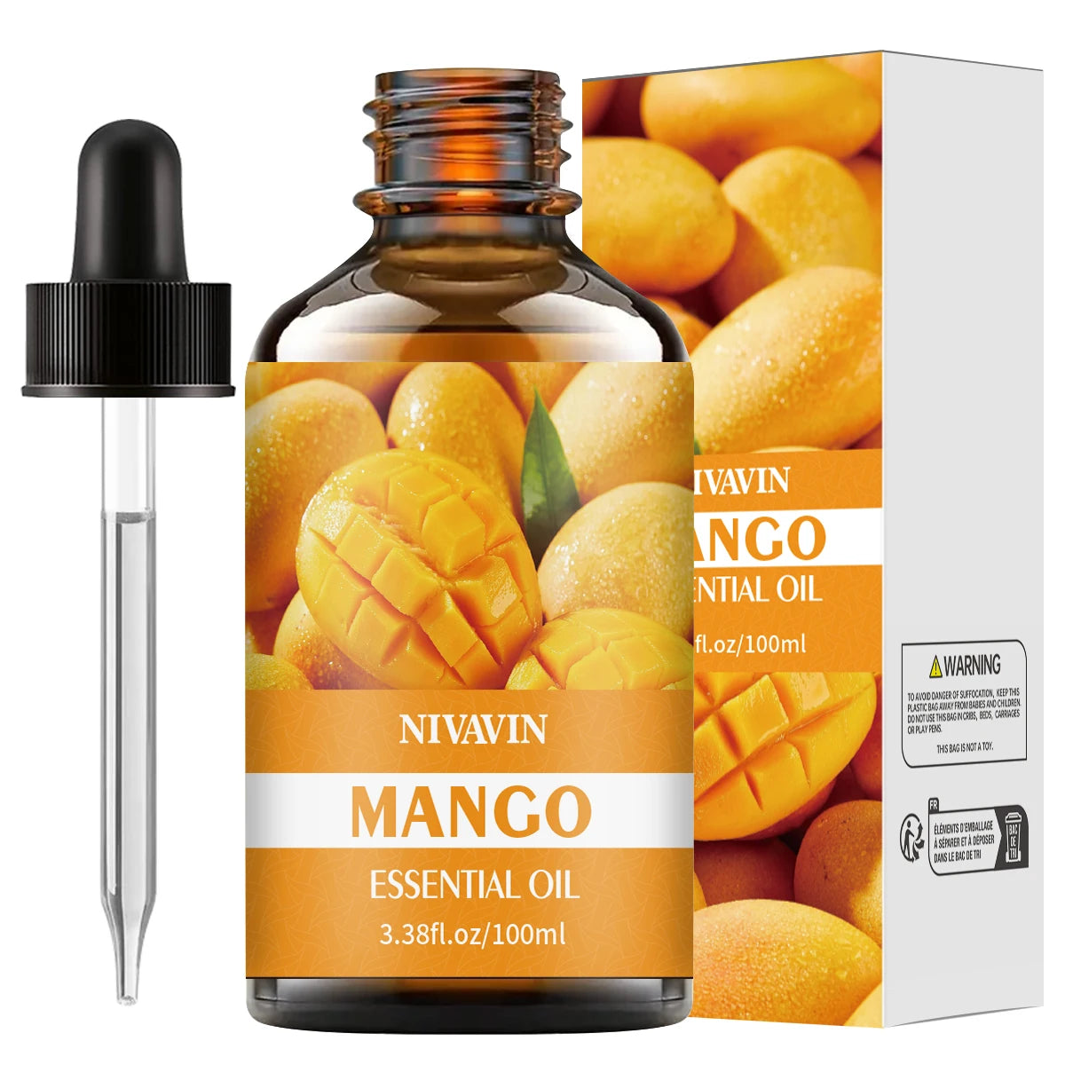 30ml/60ml/100ml mango essential oil is suitable for facial hydration, moisturizing, hair care, skin care, and perfume making - Badiee Stylez