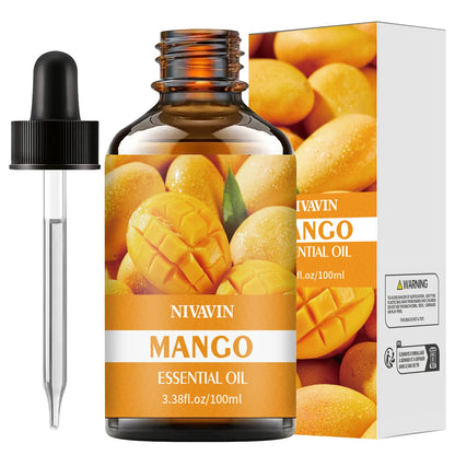 30ml/60ml/100ml mango essential oil is suitable for facial hydration, moisturizing, hair care, skin care, and perfume making - Badiee Stylez