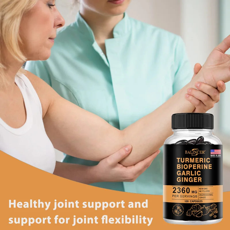 High Quality Curcumin Capsules - 2360 Mg, - Supports Joint, Brain, Cognitive and Digestive Health, Antioxidant, Non-GMO