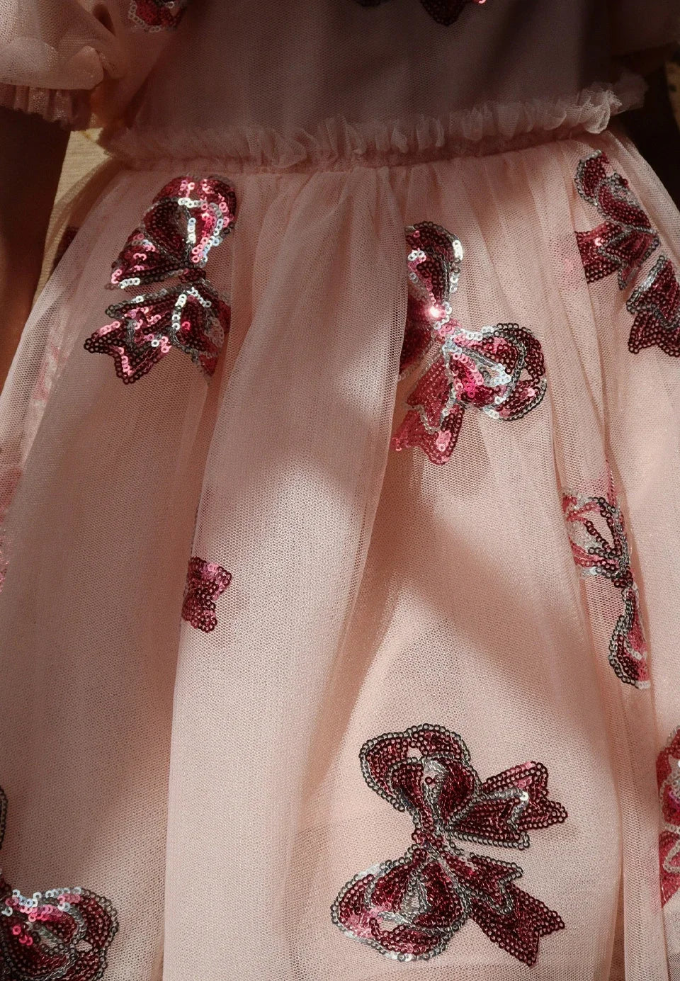 2025 Girls Party Princess Dress KS Kids Sequin Mesh Dresses Girl Full Print Dress Carnival Party Baby Cute Skirt Children Gifts