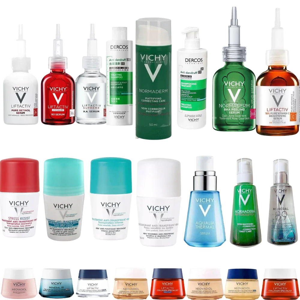 Vichy Collagen Cream HA Moisturizing Hyaluronic Acid B3 Serum 16% VC Rejuvenating Salicylic Acid Facial Repair Cream Soothing Sk