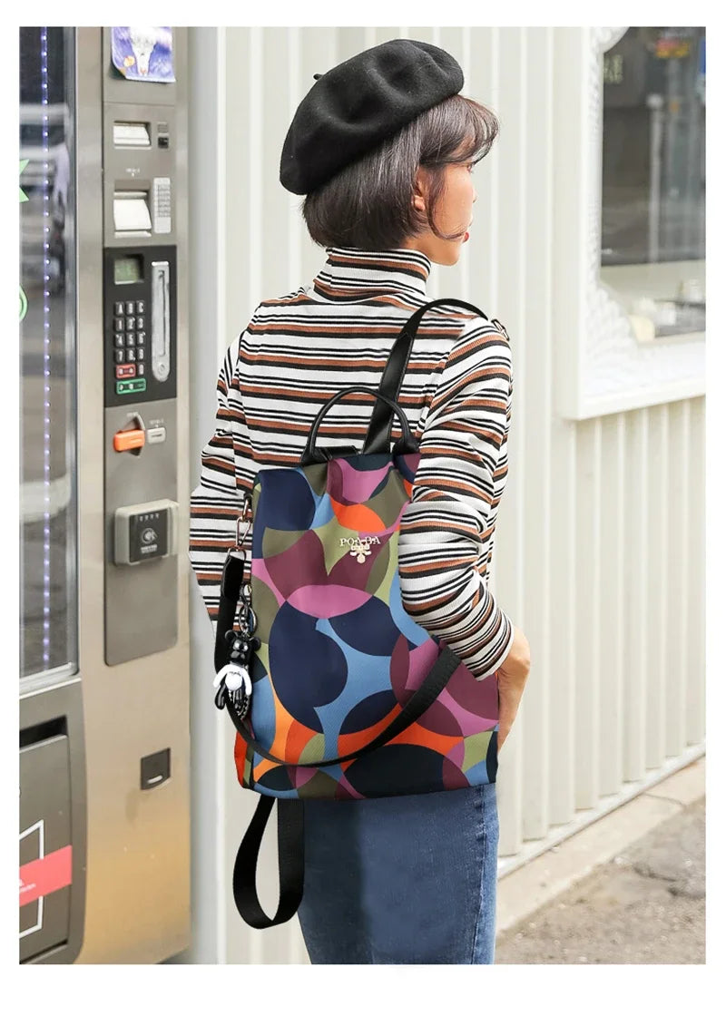 Fashion Backpack Women Oxford Cloth Shoulder Bag 2024 School Bags For Teenage Girls Light Ladies Travel Bagpack Mochila Feminina