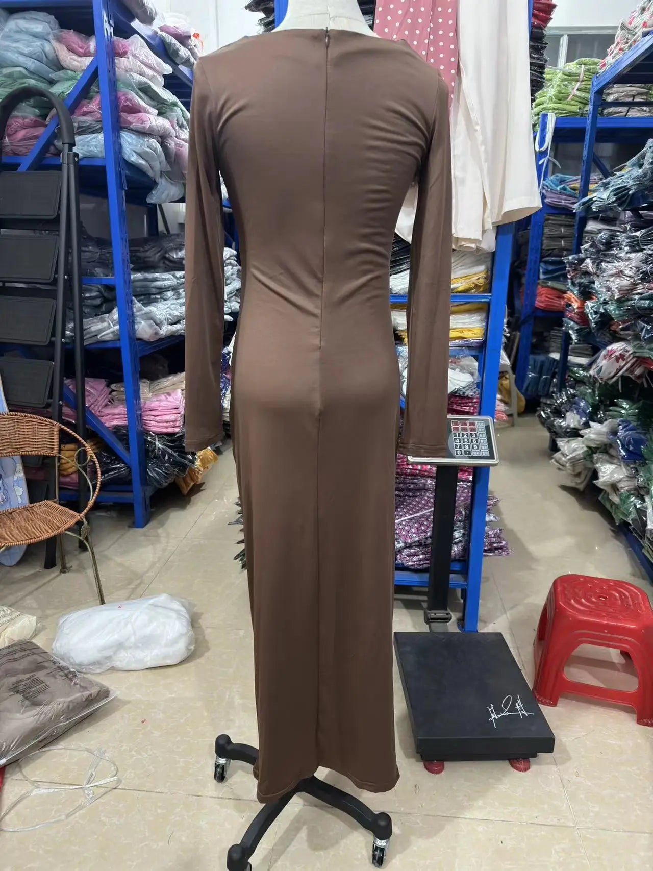 Sexy Bodycon Long Sleeve Midi Dress Women 2024 Autumn Slim Solid Party Package Hip Elegant Dresses For Women Robe Femme