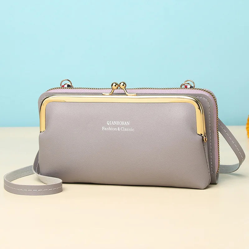 Fashion Women Luxury Leather Single Shoulder Bags Ladies Large Capacity Crossbody Mobile Phone Purse Female Messenger Wallet