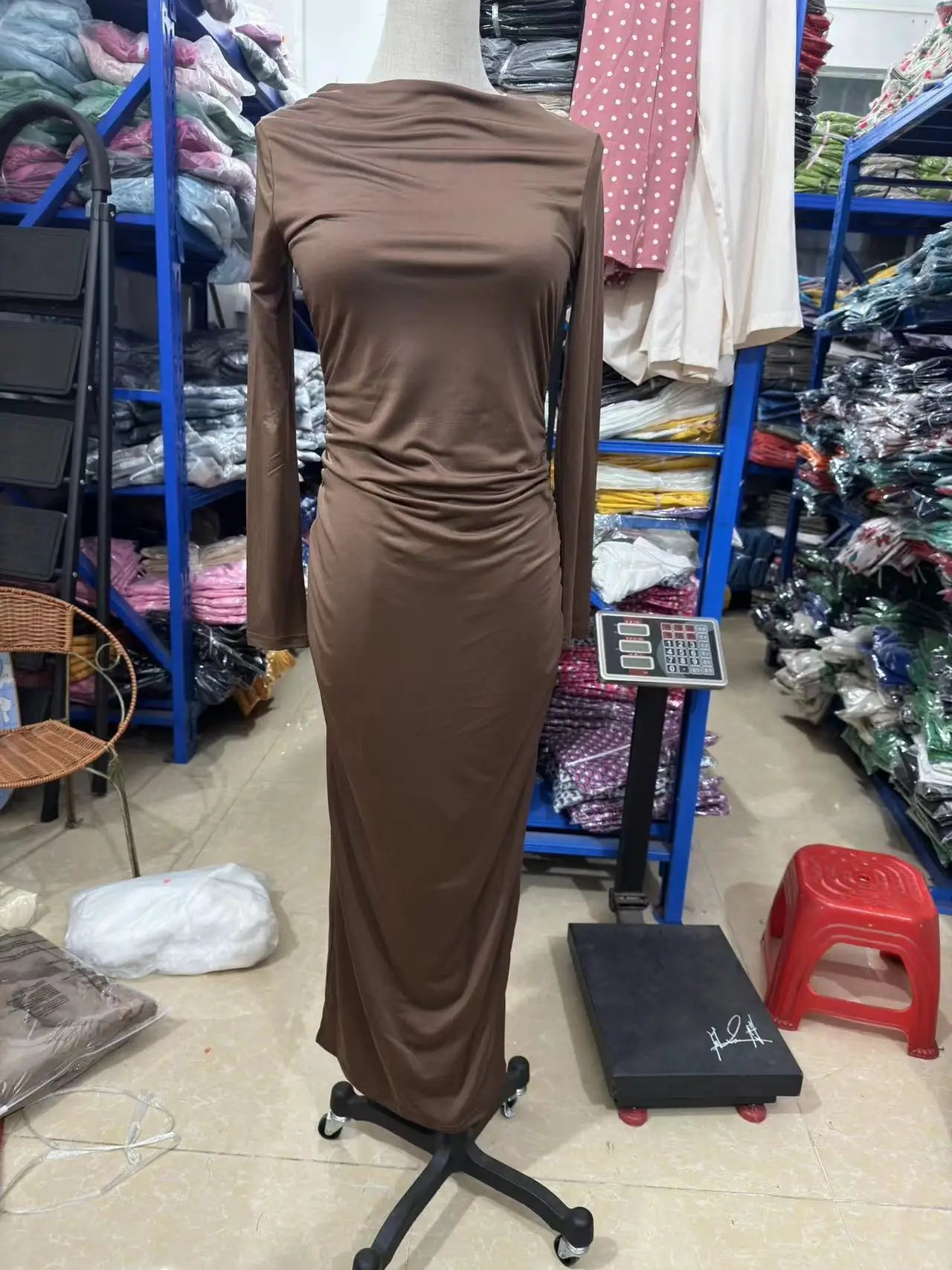 Sexy Bodycon Long Sleeve Midi Dress Women 2024 Autumn Slim Solid Party Package Hip Elegant Dresses For Women Robe Femme