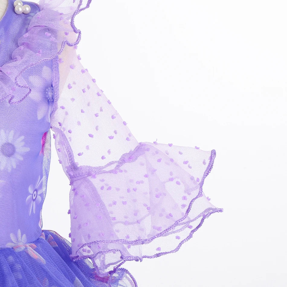 Encanto Princess Costume Isabella Dress Suit Charm for Girls Cosplay Isabela Carnival Christmas Birthday Party Mirabel Clothes