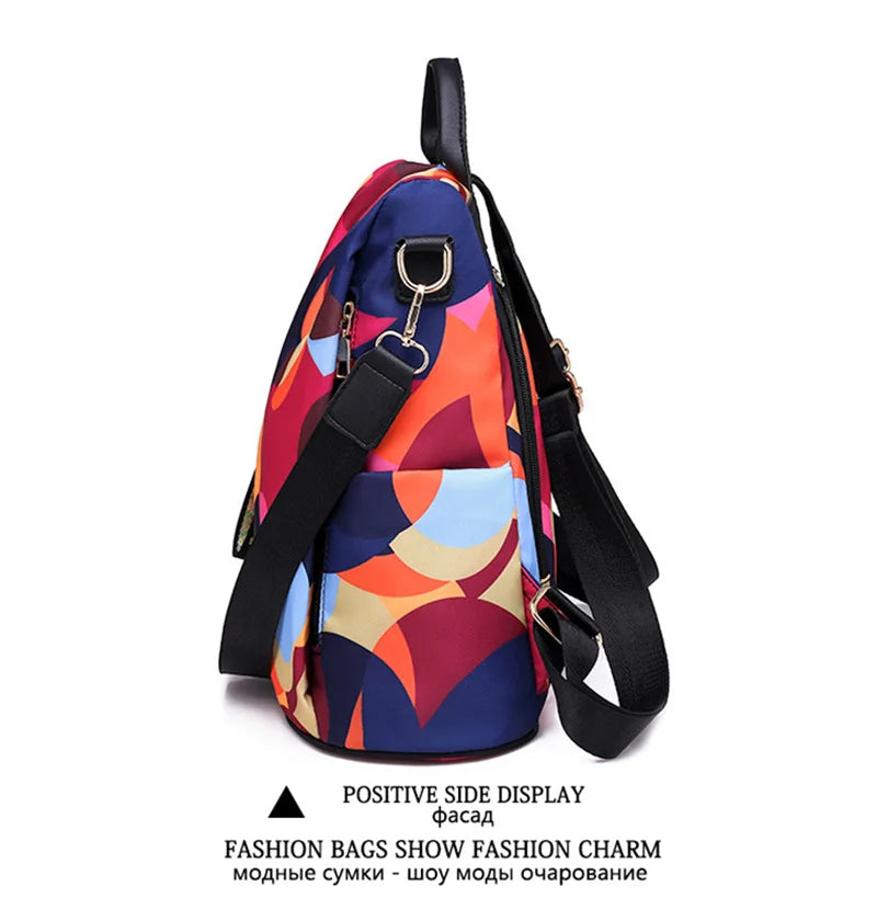 Fashion Backpack Women Oxford Cloth Shoulder Bag 2024 School Bags For Teenage Girls Light Ladies Travel Bagpack Mochila Feminina