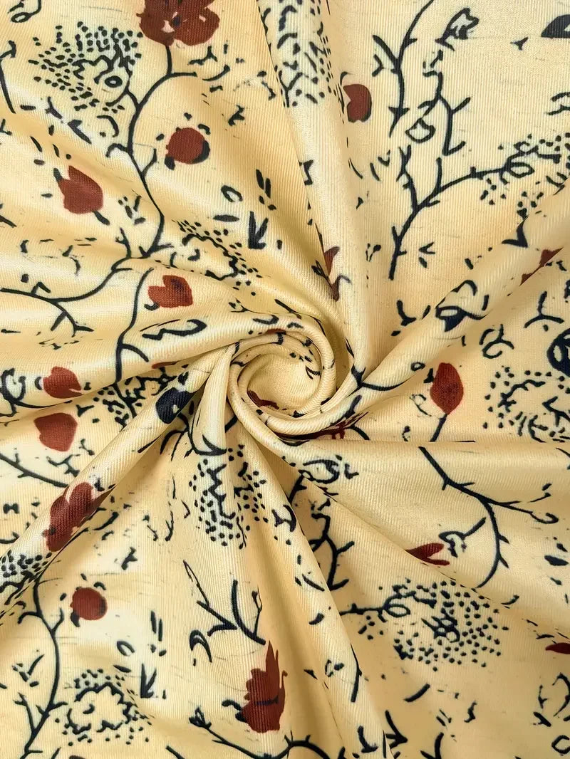 Plus Size 1XL-5XL Women's Fashion Summer Small Floral Print Tank Top Ladies Casual Sleeveless Crew Neck Casual Tank Top