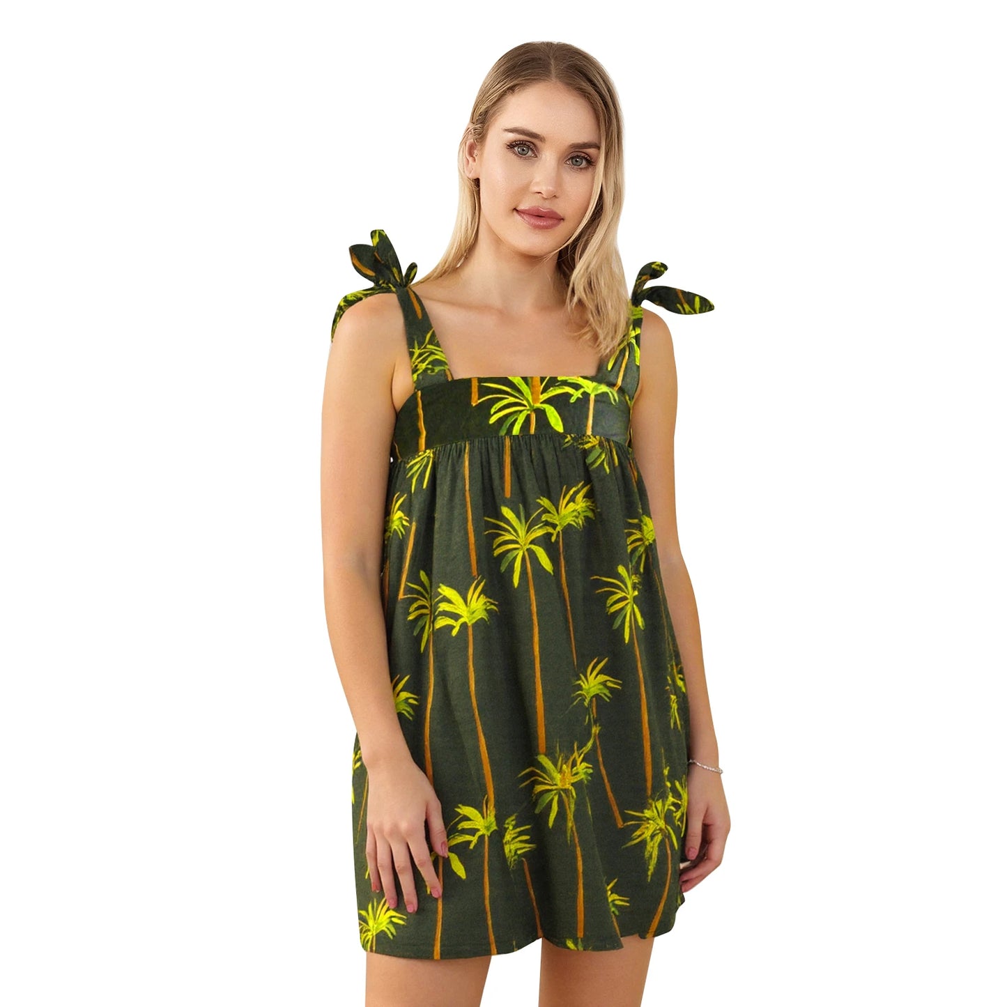 Women s Boho Floral Print Spaghetti Strap Maxi Dress with Ruffle Hem for Summer Vacation Beach Party Casual Wear Dark Green M United States