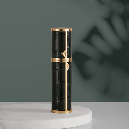 Louischanzl Perfume Atomizer Portable Liquid Cosmetics Containers Traveling 5ml Alcochol Perfume Refillable Bottles Empty Spray black 5ml