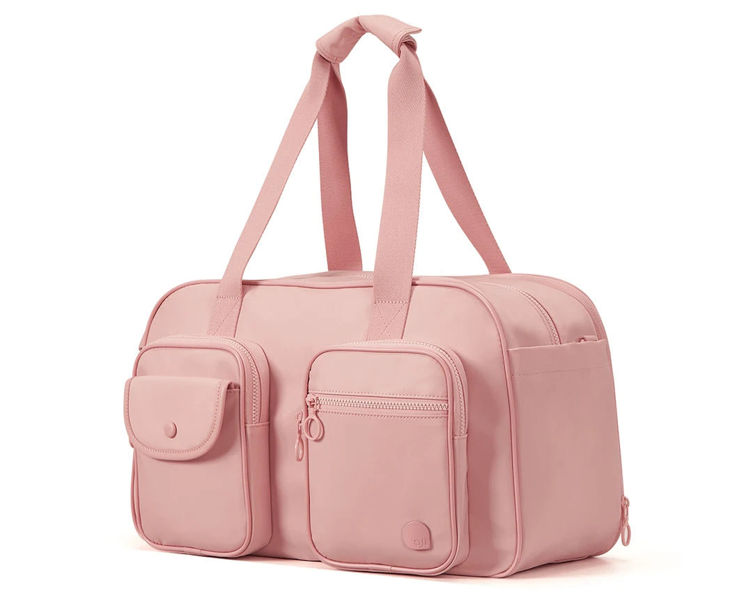 AJI Women Travel Bag Nylon Handheld Travel Bag Carry On Luggage Bag Large Capacity Weekender Gym Sport Holdall Overnight Bag