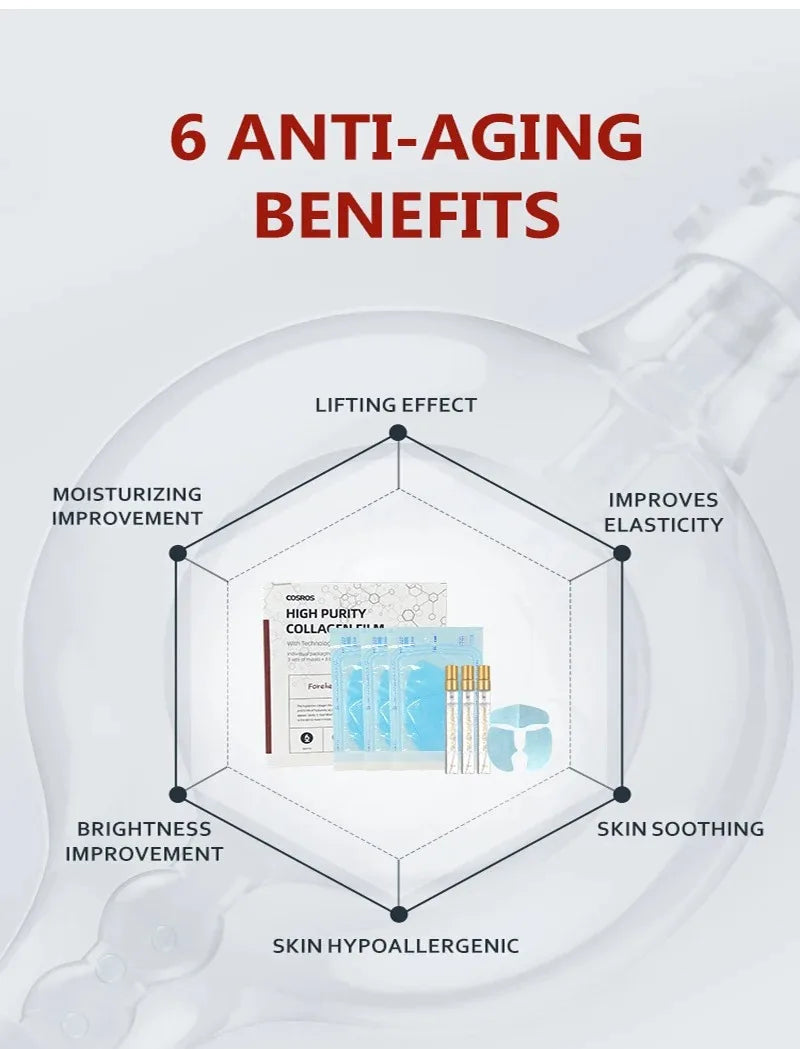 Soluble Collagen Anti-Aging Mask Essence Set Face Filler Collagen Protein Mask Remove Wrinkles Firming Serum Skin Care Set