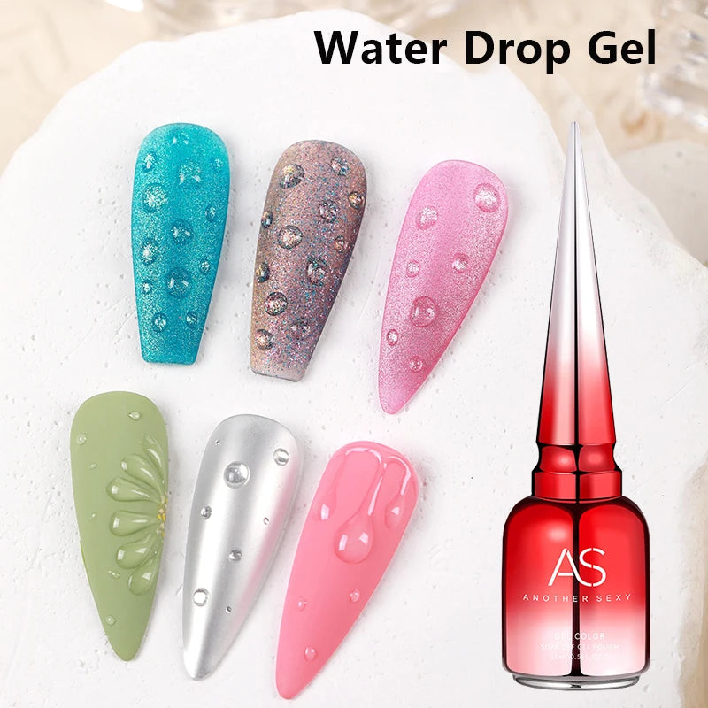 AS GEL Russian Matte Top Coat UV Gel Nail Polish 15ML Frosted Non Stick Powder Mat Top Coat No Wipe Semi Permanent Seal Gels