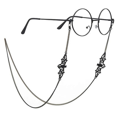 Eyeglasses Straps Bat Beads Link Chain Glasses Hollow Chains Eyewear Glasses Sunglasses Cable Holder Strap Neck Band Accessories Badiee Stylez