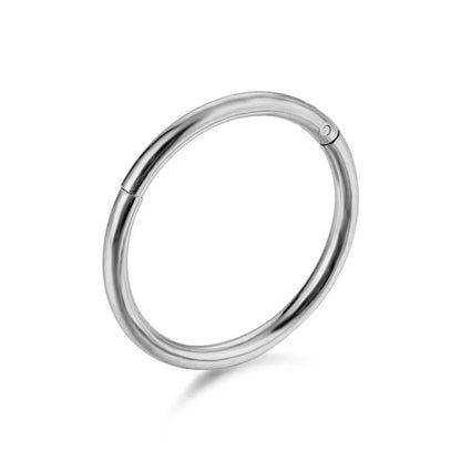 1PC Surgical Steel Tornito Nose Clicker 16G 18G Septum Piercing Clicker Ear Cartilage Pircing Earring Helix Septum Cliker Ring Silver