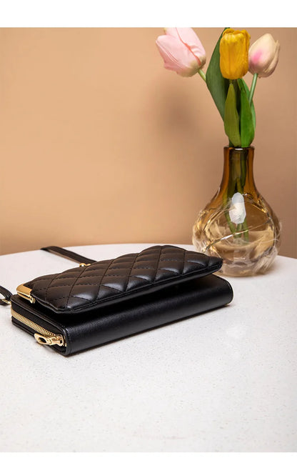 Fashion Women Luxury Leather Single Shoulder Bags Ladies Large Capacity Crossbody Mobile Phone Purse Female Messenger Wallet