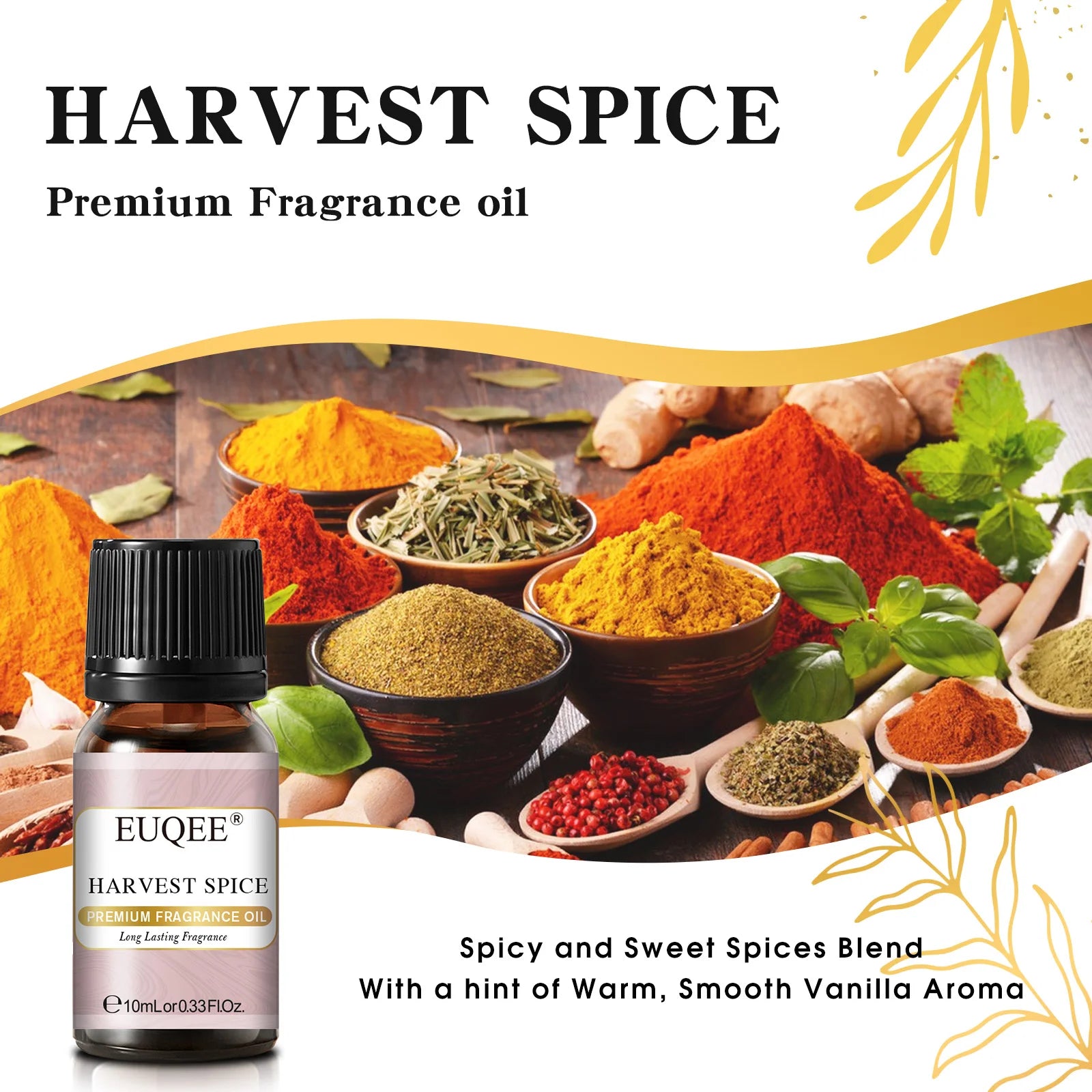 EUQEE 10ML Men's Fragrance Oil For Car Diffuser,Making Candle Leather Forest Pine Coffee Cake Cedarwood Bay Rum 1pcs/3pcs/6pcs - Badiee Stylez