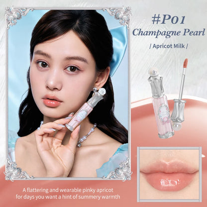 Flower Knows Shell's Jewel Collection Nourishing Lip Glaze P01 Champagne Pearl