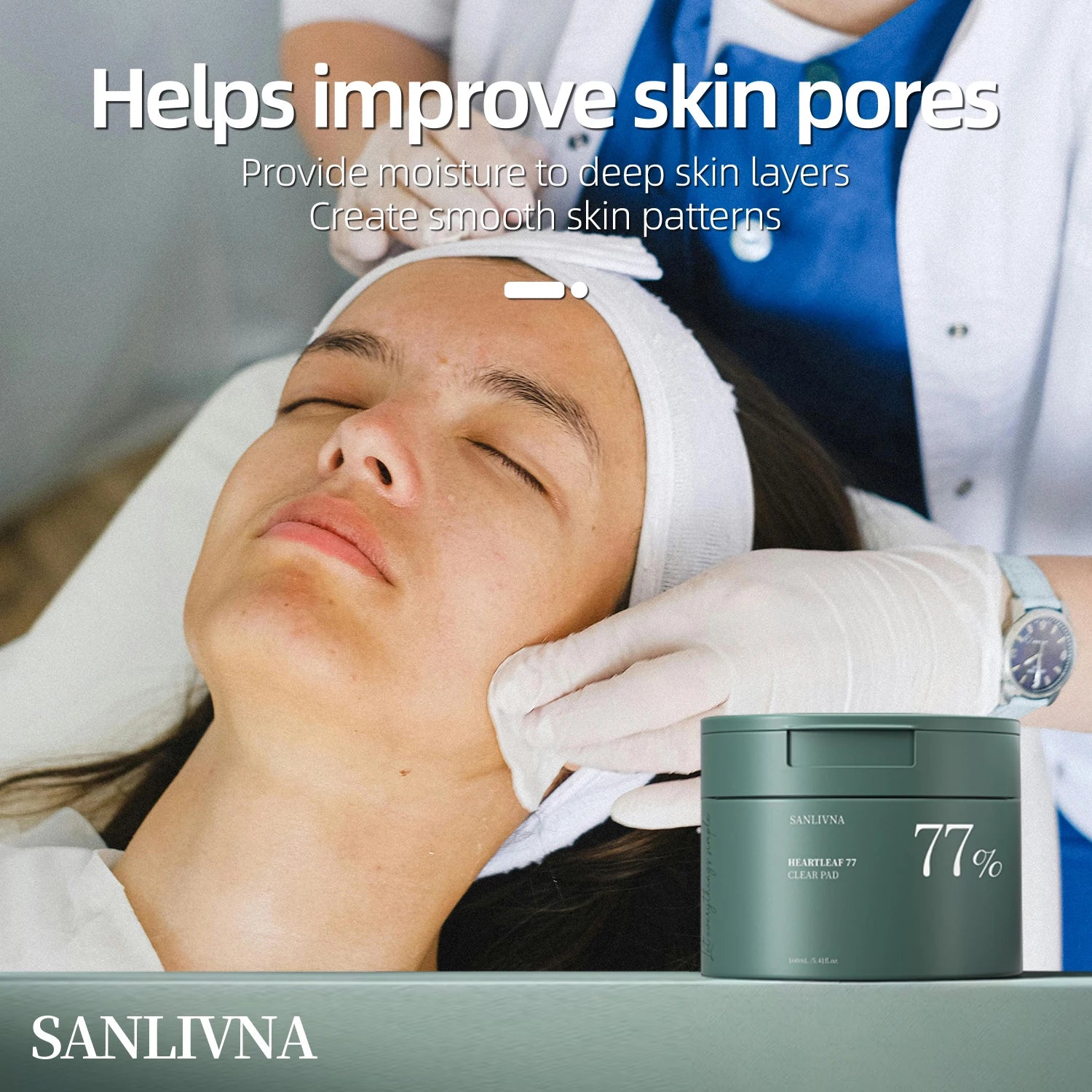 Heartleaf 77 Toning Pads, Moisturizing Pore Care, for Face Hydration Heartleaf Extract Moisturizing Centella Asiatica 160ML