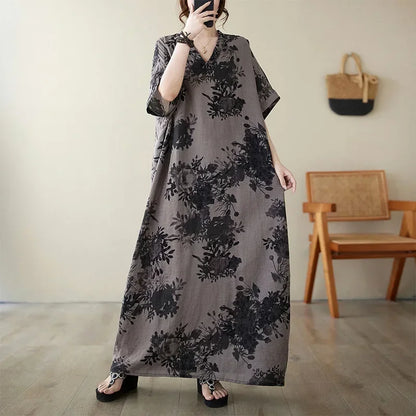 Summer Dress for Women Clothing Long Dress Fashion Clothes Cotton Vintage Harajuku Elegant Streetwear Maxi Beach Dresses S One Size