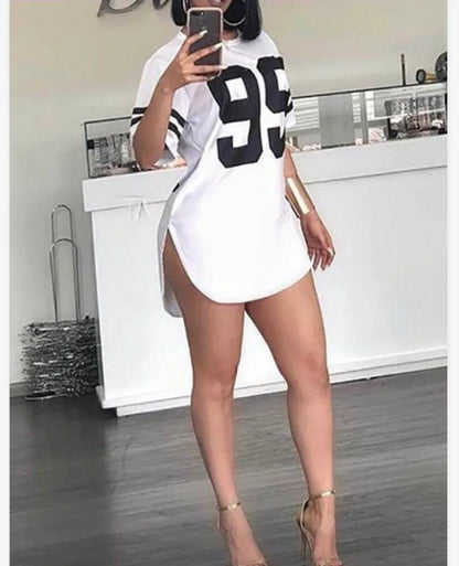 Woman's Tshirts Superior Quality spring/summer Letters Loose O Neck Short Sleeve Fashion Ladies Tops Dropshipping SJYL900 white