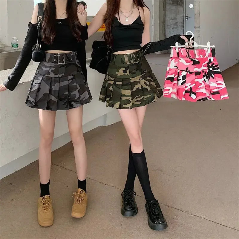 Short Mini High Waist Gyaru Skirts for Women Pleated Pleat Quality Modest Premium Aesthetic Stylish Y2k Vintage V Woman Skirt