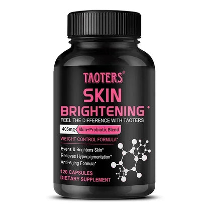 Glutathione Capsules - Contains Probiotics and Vitamin A for Skin Care, Anti-Aging, Antioxidant, Immune System Enhancement 120 count-1 bottle