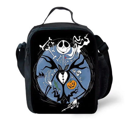 The Nightmare Before Christmas Child School Backpack with Lunch Bags ,Pencil Bags ,School Bags for Boys Girls Best Gift XHOO1-KB-079-A8
