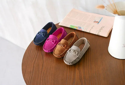 Children Loafers Shoes Boys Flat Sneakers Baby Kids Casual Shoes Toddler Girls Breathable Slip-on Shoes Soft Bottom Solid Color Badiee Stylez