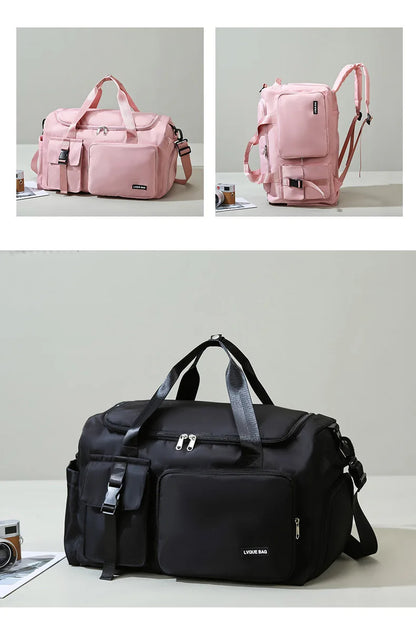 Sports Gym Bag Travel Dry Wet Handbags For Women Female Swimming Shoulder Crossbody Fitness Outdoor Travel Bag Weekender Duffel - Badiee Stylez