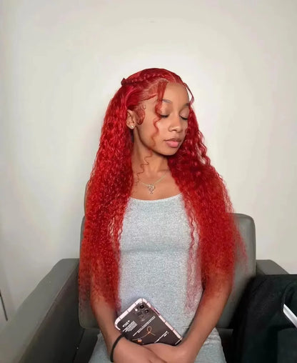 613 Blonde HD Lace Frontal Wig 13x4 13×6 Deep Wave Lace Front Human Hair Wig Colored Curly Wigs Water Wave Wigs For Women ﻿ ﻿ Badiee Stylez