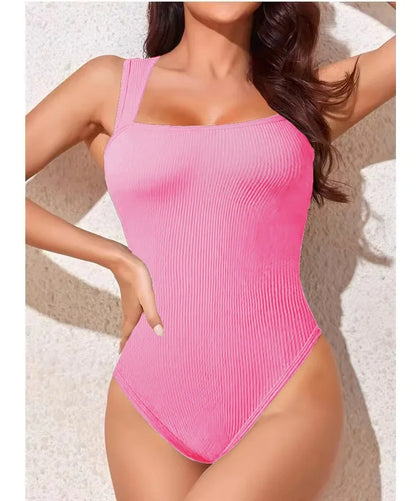 Thread Knit Short Bodysuit Women Seamless Sleeveless Bodysuit High Elastic Fitness Yoga Trainning Skinny Sports Unitard Jumpsuit