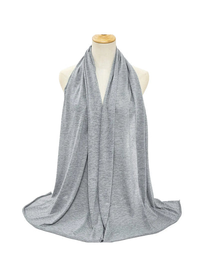 Hot selling stretch jersey turban african headband solid color super soft extra long breathable headband for women