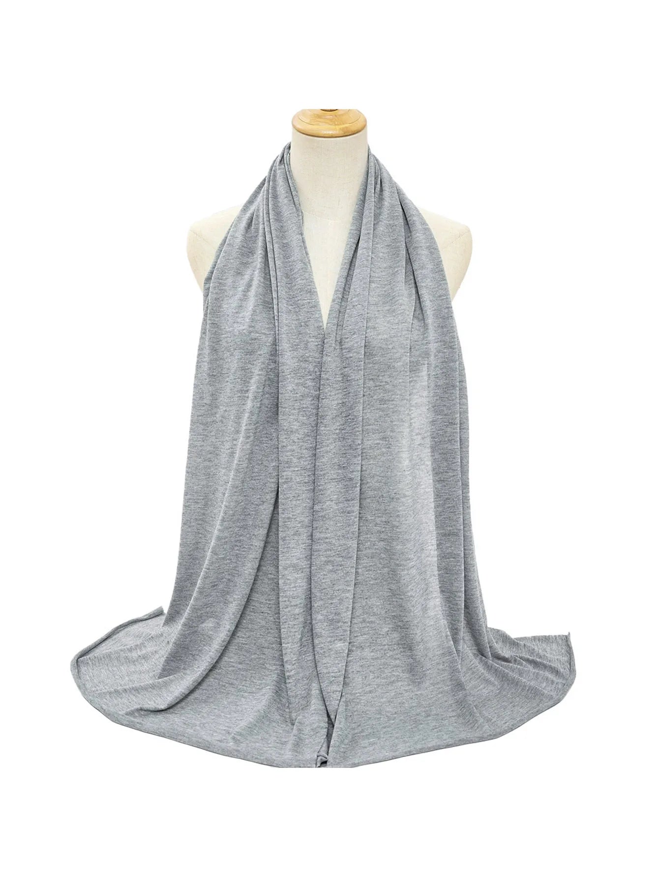 Hot selling stretch jersey turban african headband solid color super soft extra long breathable headband for women