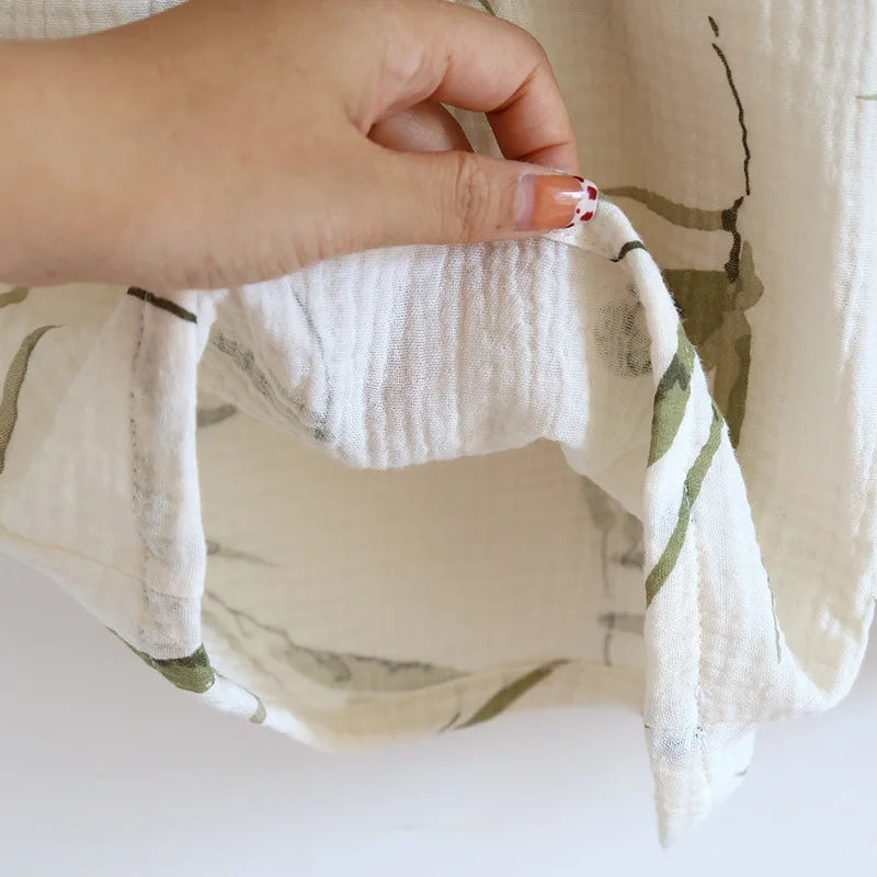 2025 Summer New Women's Two Piece Set of 100% Pure Cotton Crepe Cloth with Chest Cushion Sleepwear Sweet and Cute Home Fury